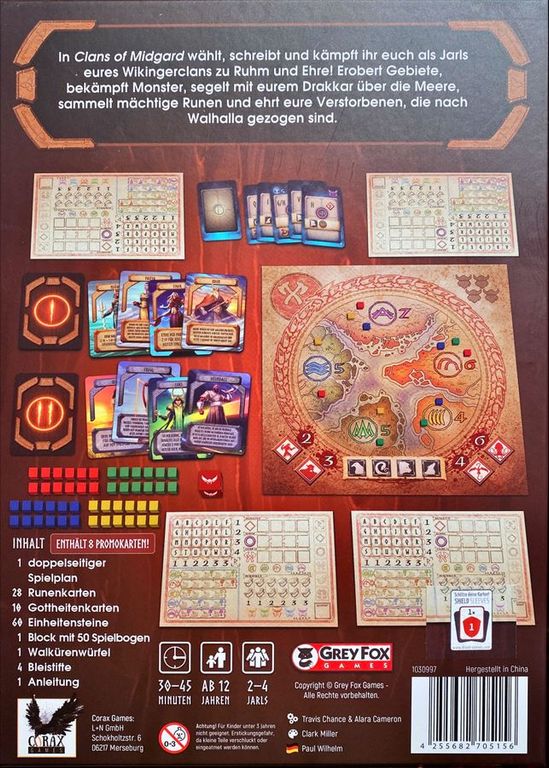 Clans of Midgard rückseite der box