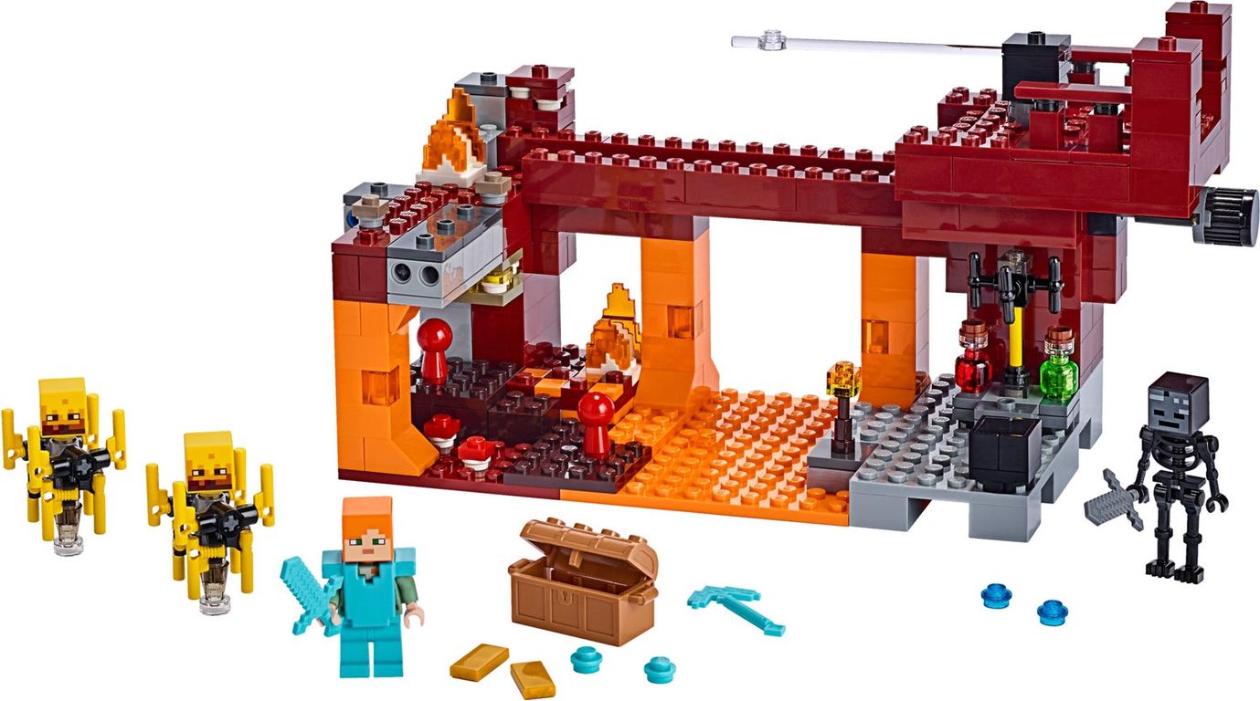 LEGO® Minecraft The Blaze Bridge components
