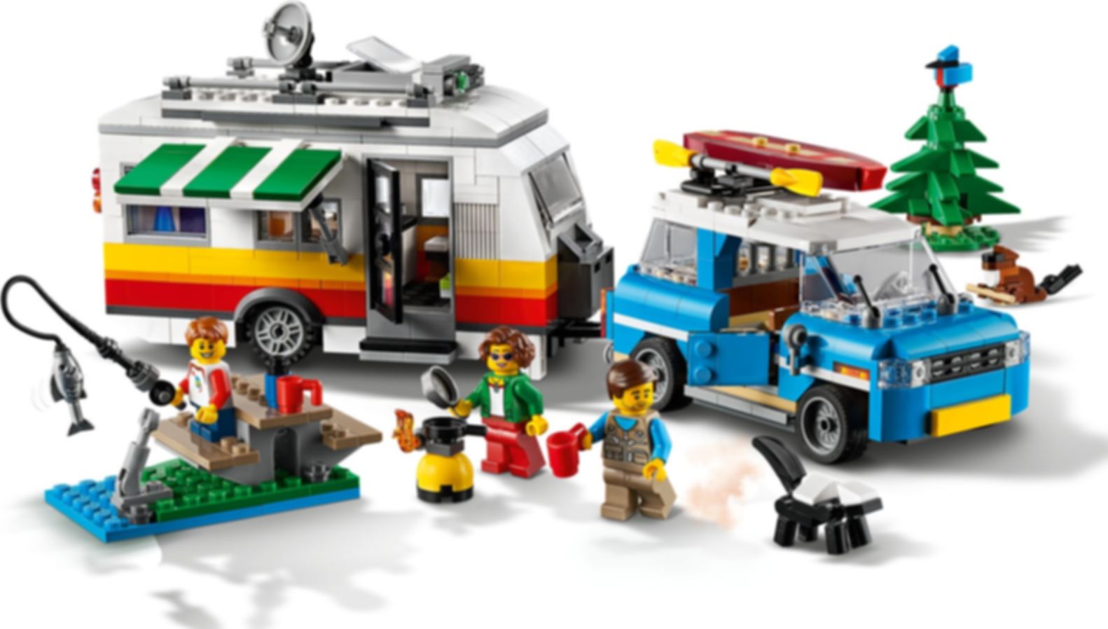 LEGO® Creator Vacaciones Familiares en Caravana jugabilidad