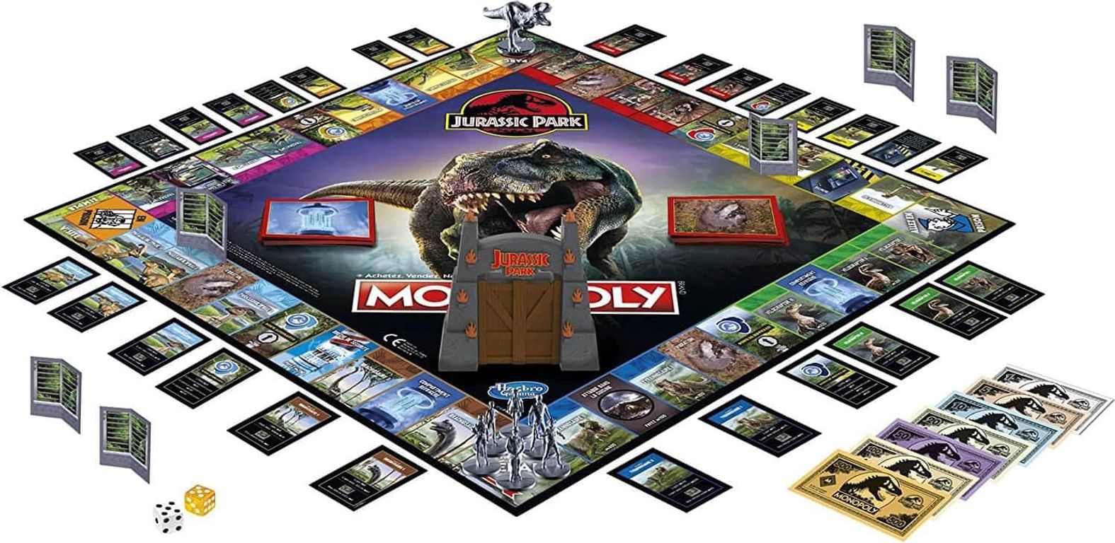 Monopoly: Jurassic Park komponenten