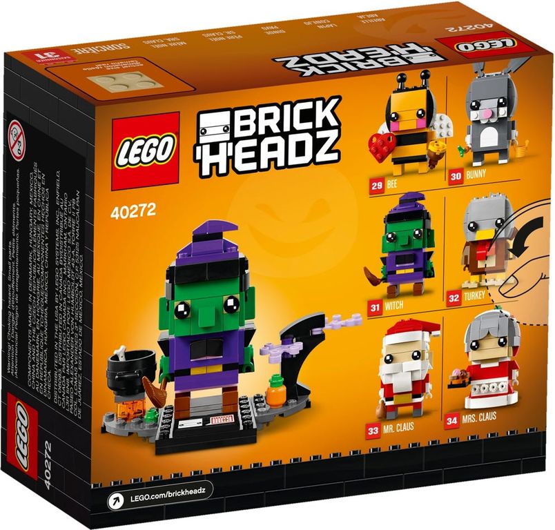 LEGO® BrickHeadz™ Strega di Halloween torna a scatola