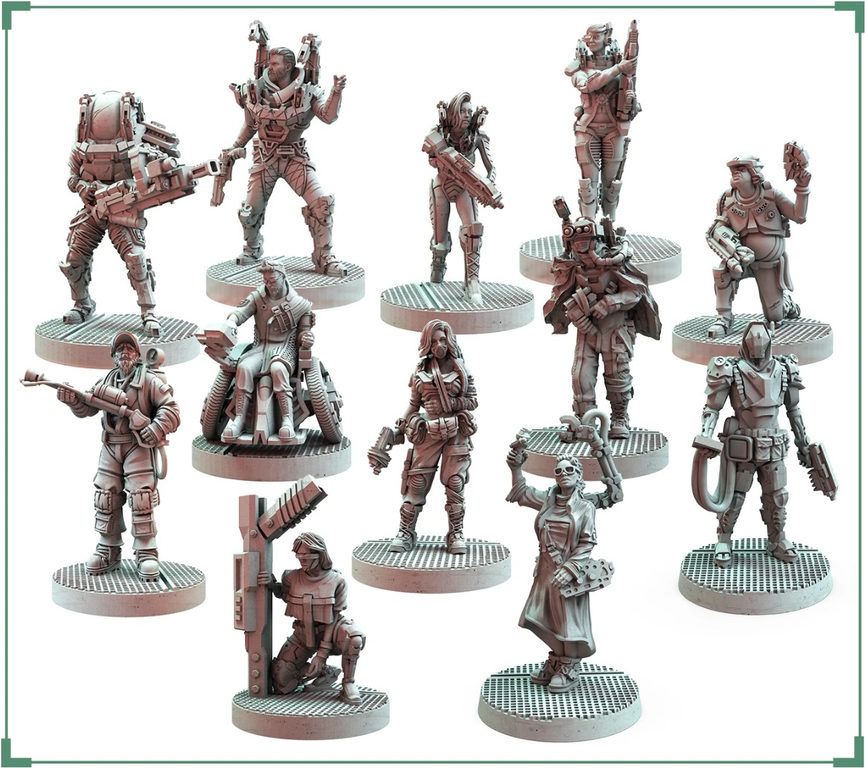 Nemesis: Retaliation – The Classic Crew Expansion miniatures