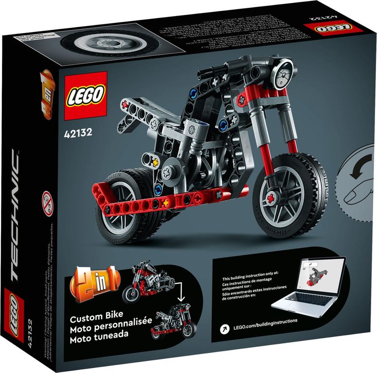 LEGO® Technic La moto dos de la boîte