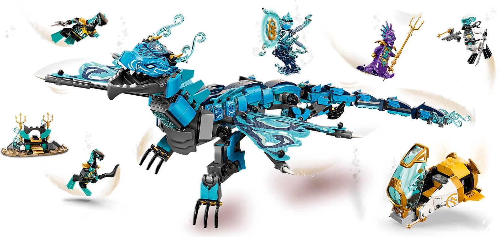 LEGO® Ninjago Water Dragon components
