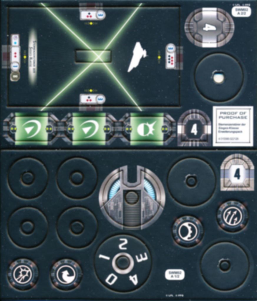 Star Wars: Armada – Destroyer Stellaire de Classe Victory composants