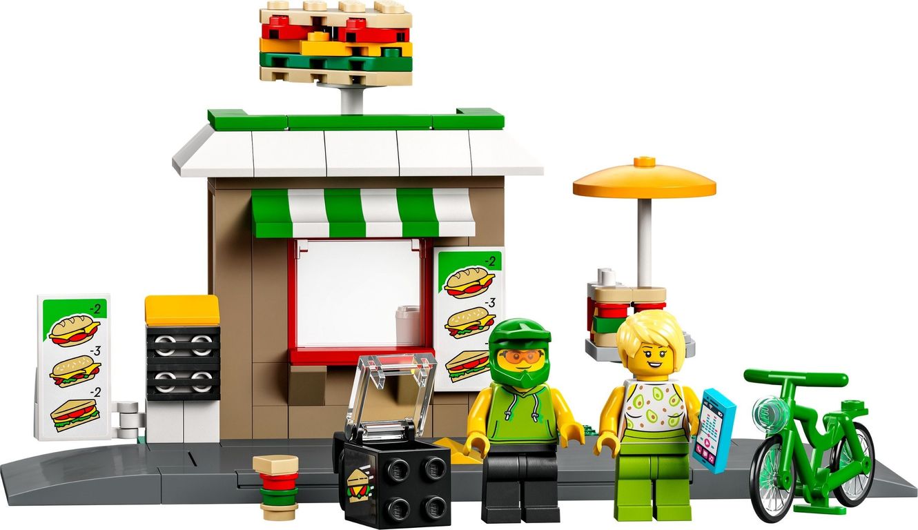 LEGO® City Sandwich Shop components