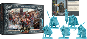 A Song of Ice & Fire: Tabletop Miniatures Game – Karstark Spearmen components