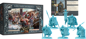 A Song of Ice & Fire: Tabletop Miniatures Game – Karstark Spearmen componenten