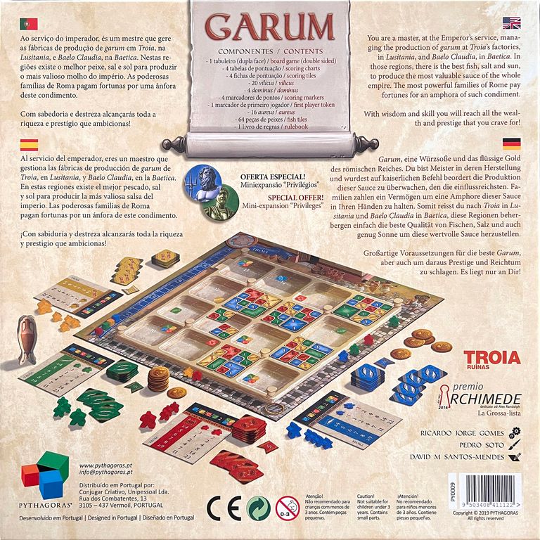 Garum dos de la boîte
