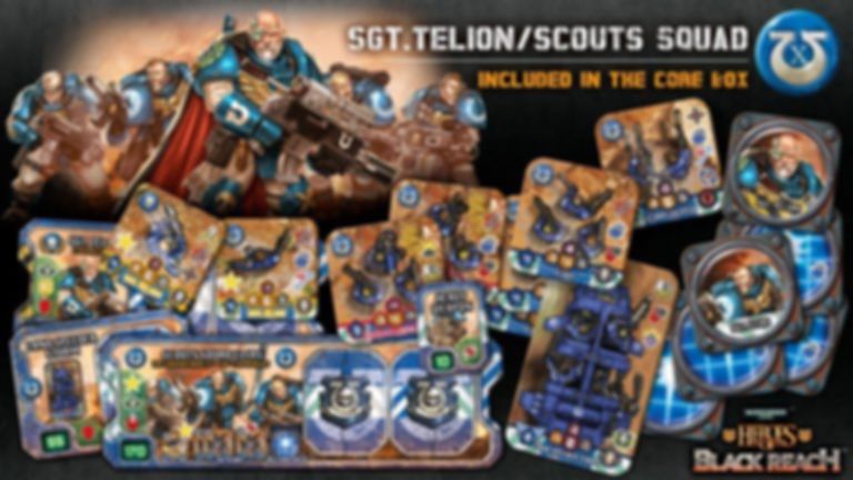Warhammer 40,000: Heroes of Black Reach components