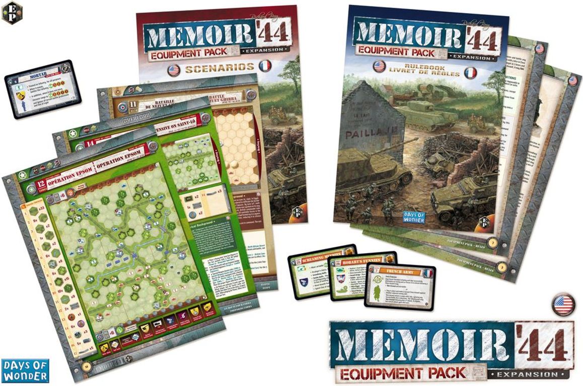 Memoir '44: Equipment Pack components