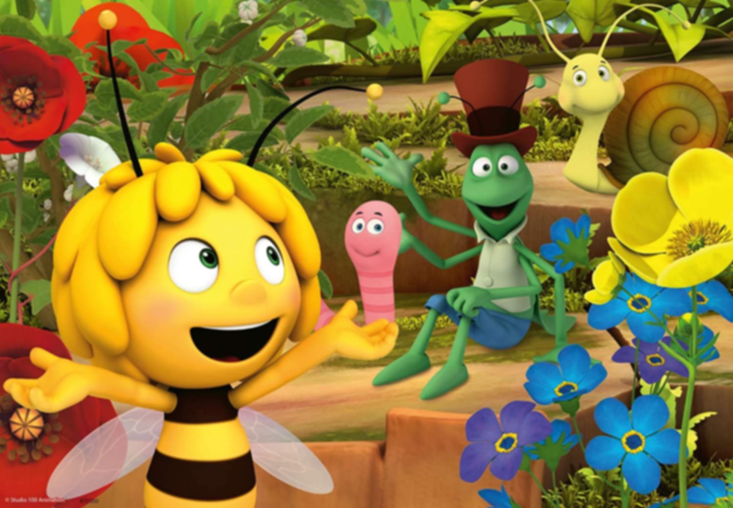 2 Puzzles - Ausflug mit Biene Maja