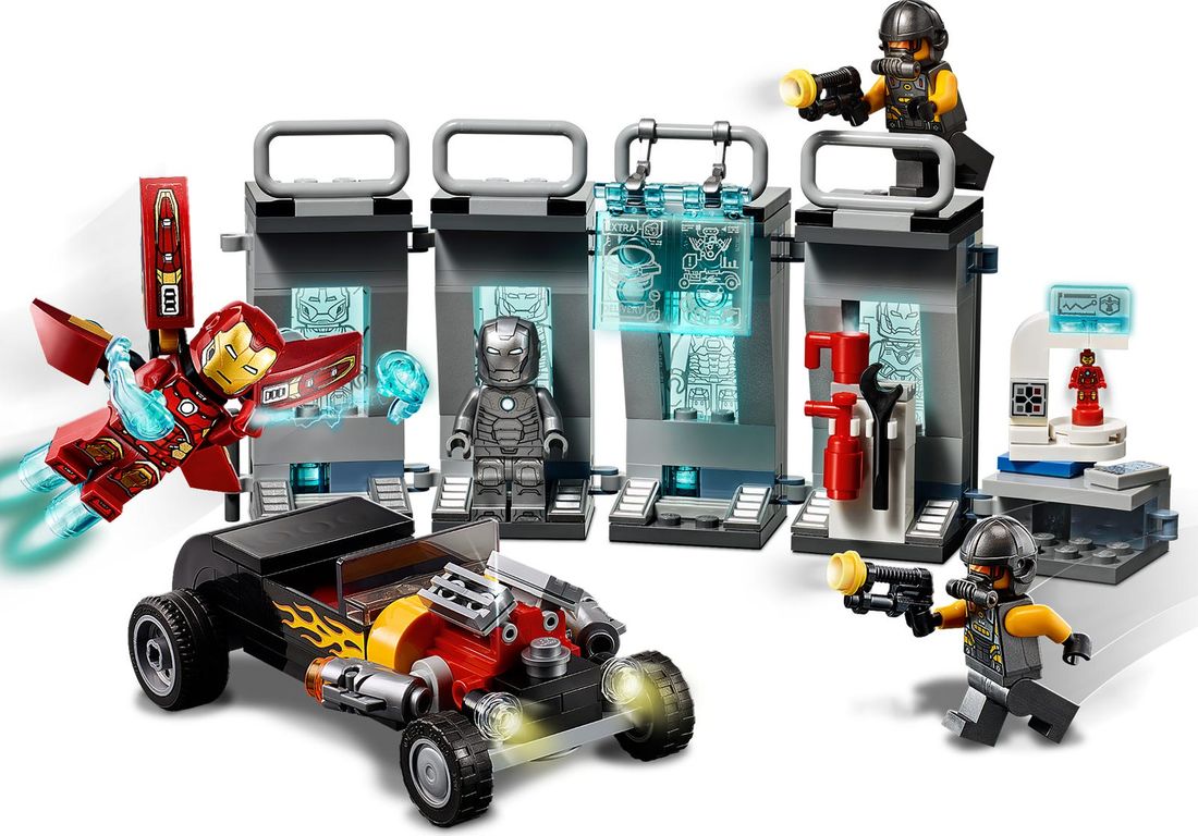 LEGO® Marvel Iron Man Wapenkamer speelwijze