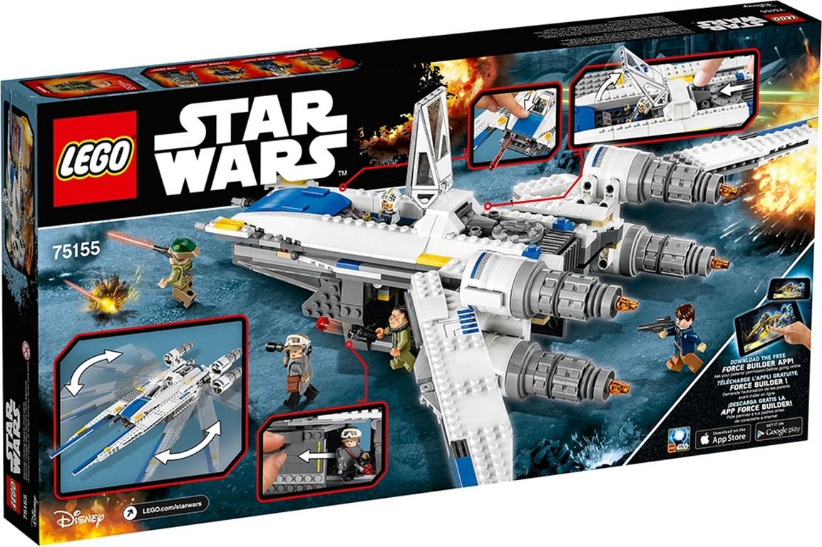 LEGO® Star Wars Rebel U-Wing Fighter™ back of the box