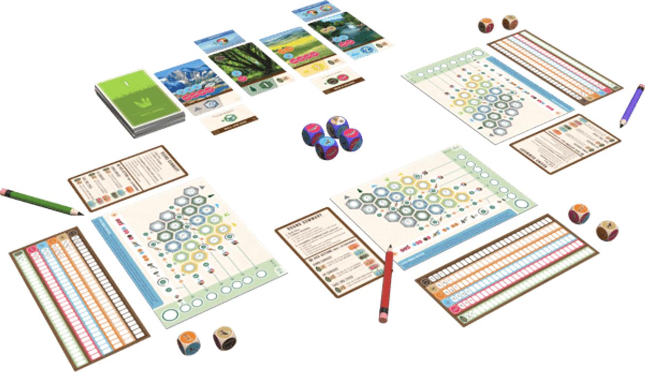 Cascadia: Rolling Rivers components