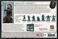 A Song of Ice & Fire: Tabletop Miniatures Game – Greyjoy Heroes I parte posterior de la caja