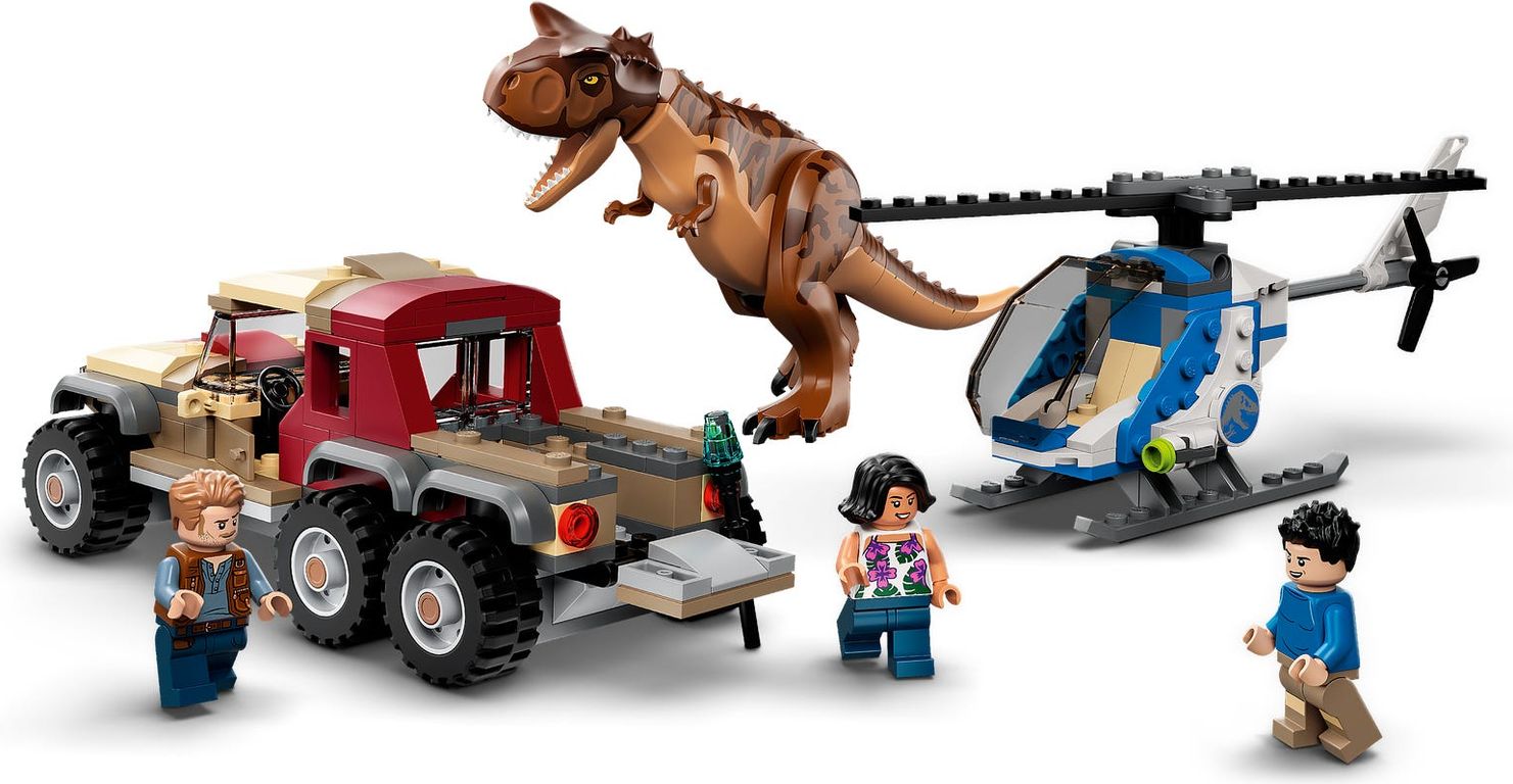 LEGO® Jurassic World Persecución del Dinosaurio Carnotaurus jugabilidad