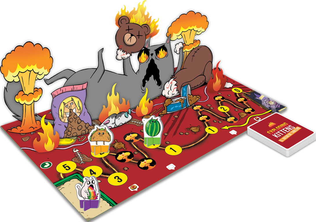 Exploding Kittens: The Board Game components