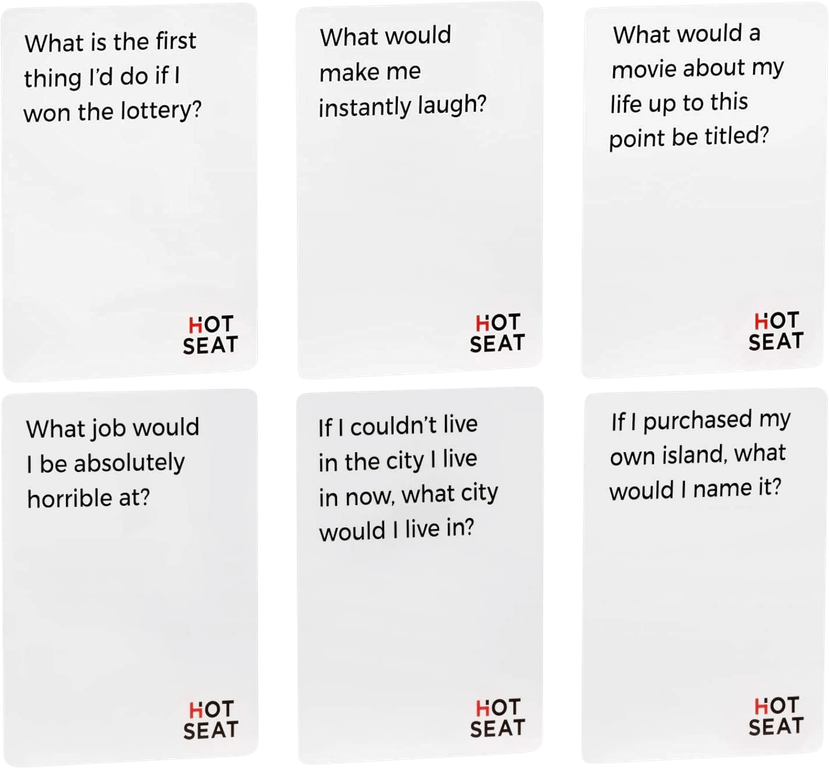 Hot Seat cards