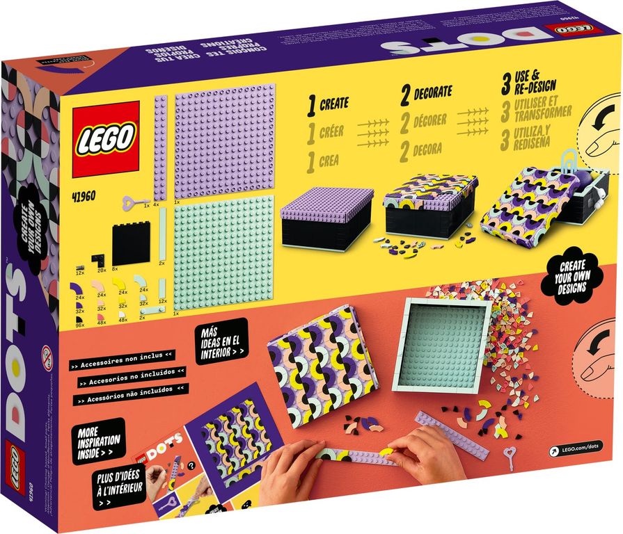 LEGO® DOTS Caja Grande parte posterior de la caja