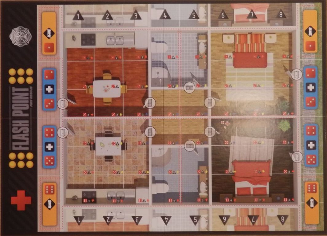 Flash Point: Fire Rescue - Urban Structures game board