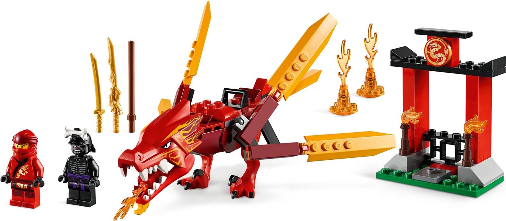 LEGO® Ninjago Kai's Fire Dragon minifigures
