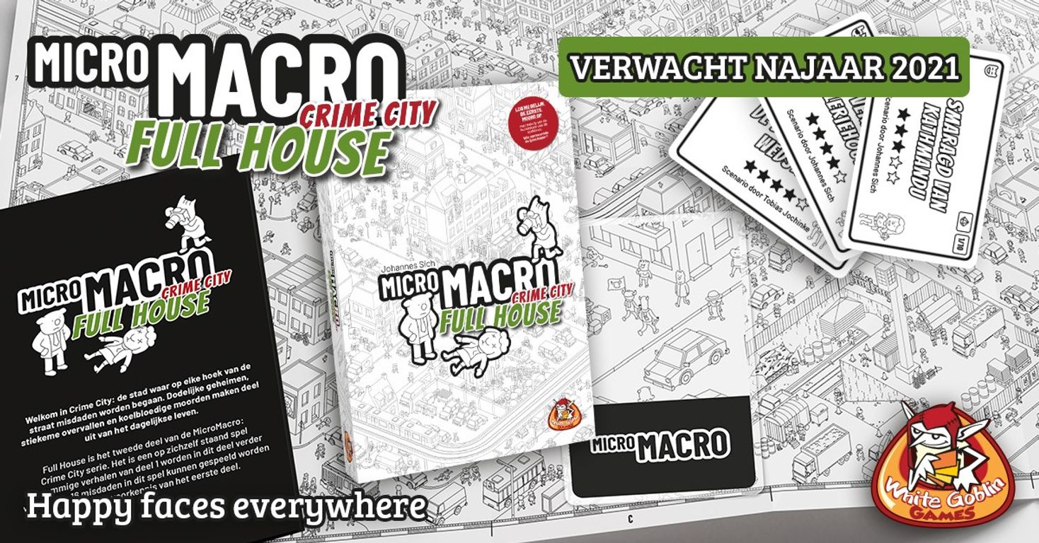 MicroMacro: Crime City – Full House componenten