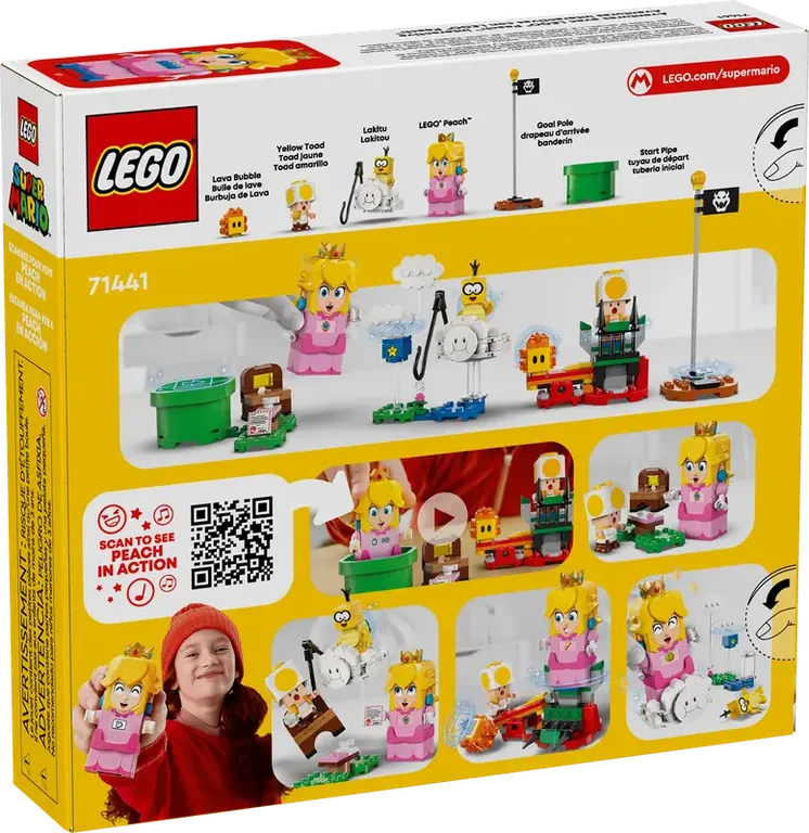 LEGO® Super Mario™ Adventures with Interactive LEGO Peach back of the box