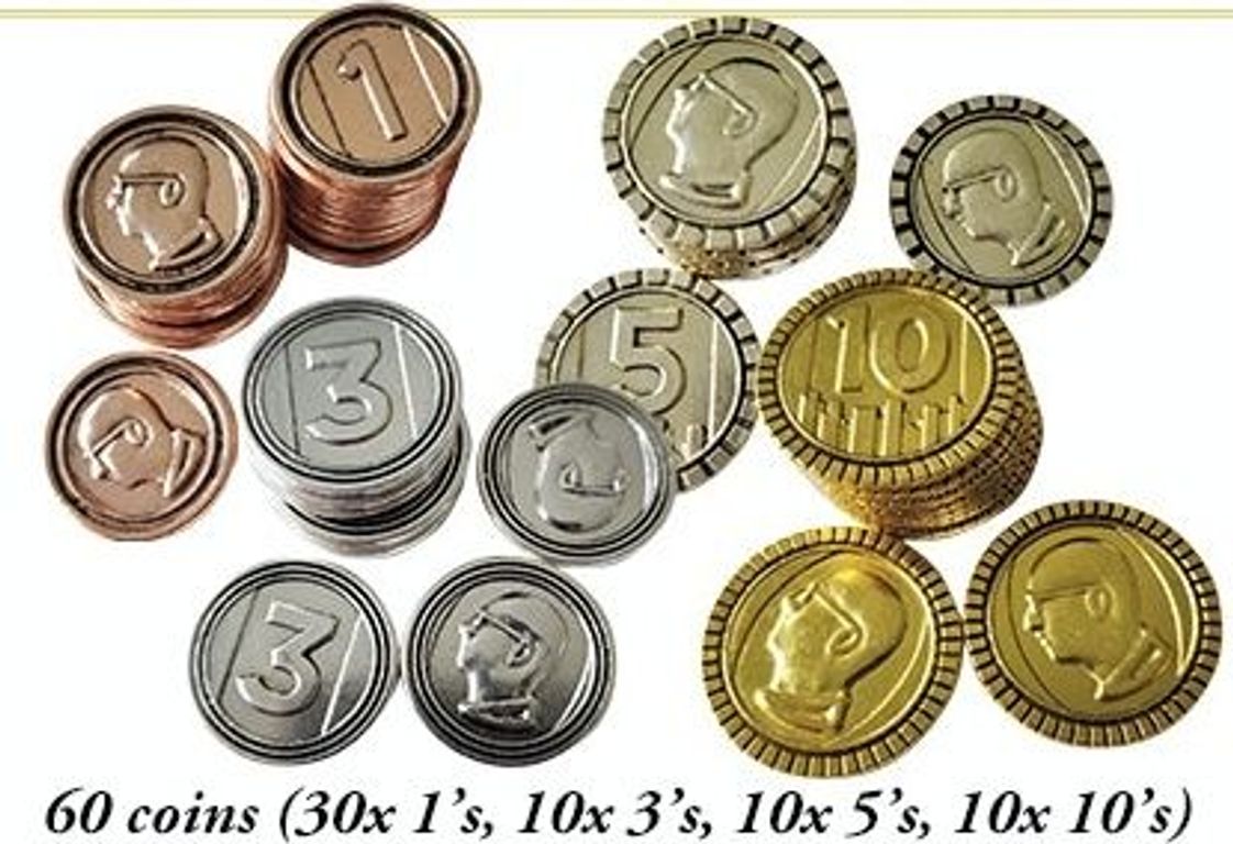 Stefan Feld City Collection: The Coins pièces de monnaie