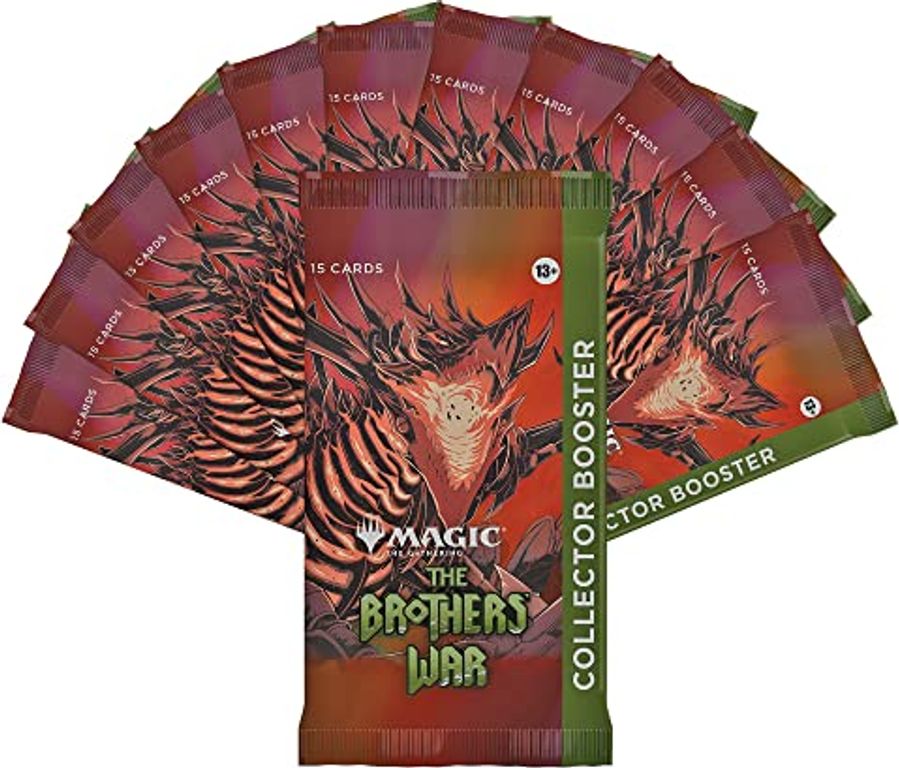 Magic the gathering - The Brothers War Collector's Booster Display (12 Packs) composants