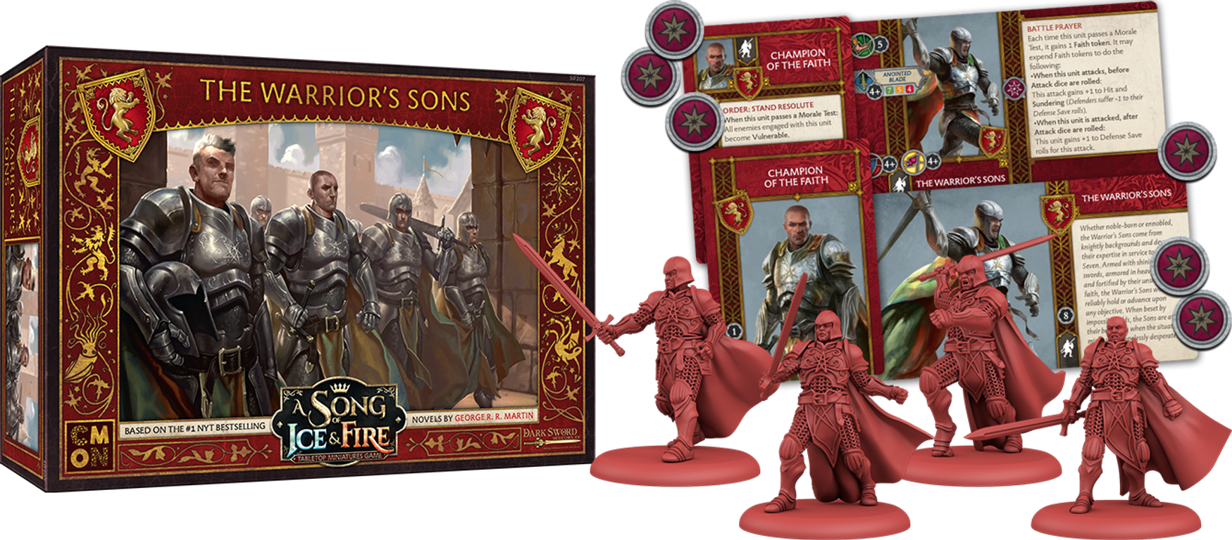 A Song of Ice & Fire: Tabletop Miniatures Game – The Warrior's Sons componenten