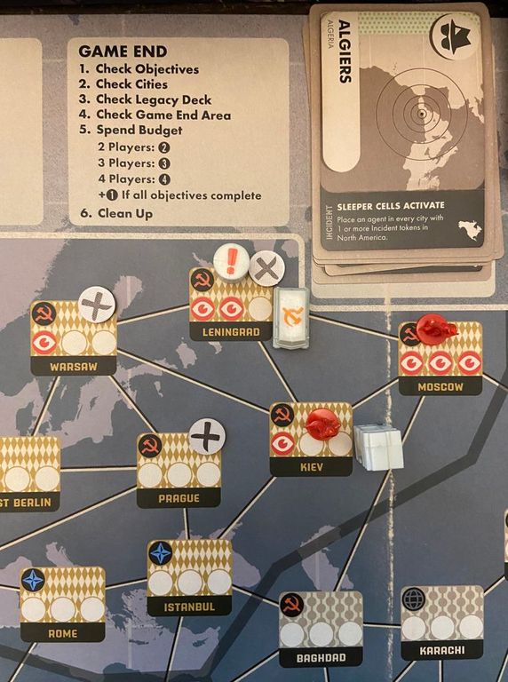 Pandemic Legacy: Season 0 game board