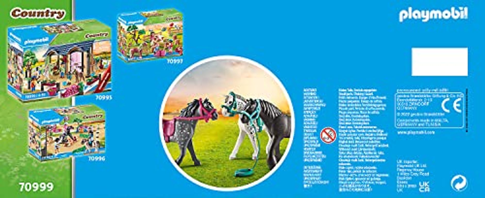 Playmobil® Country Horse Trio back of the box