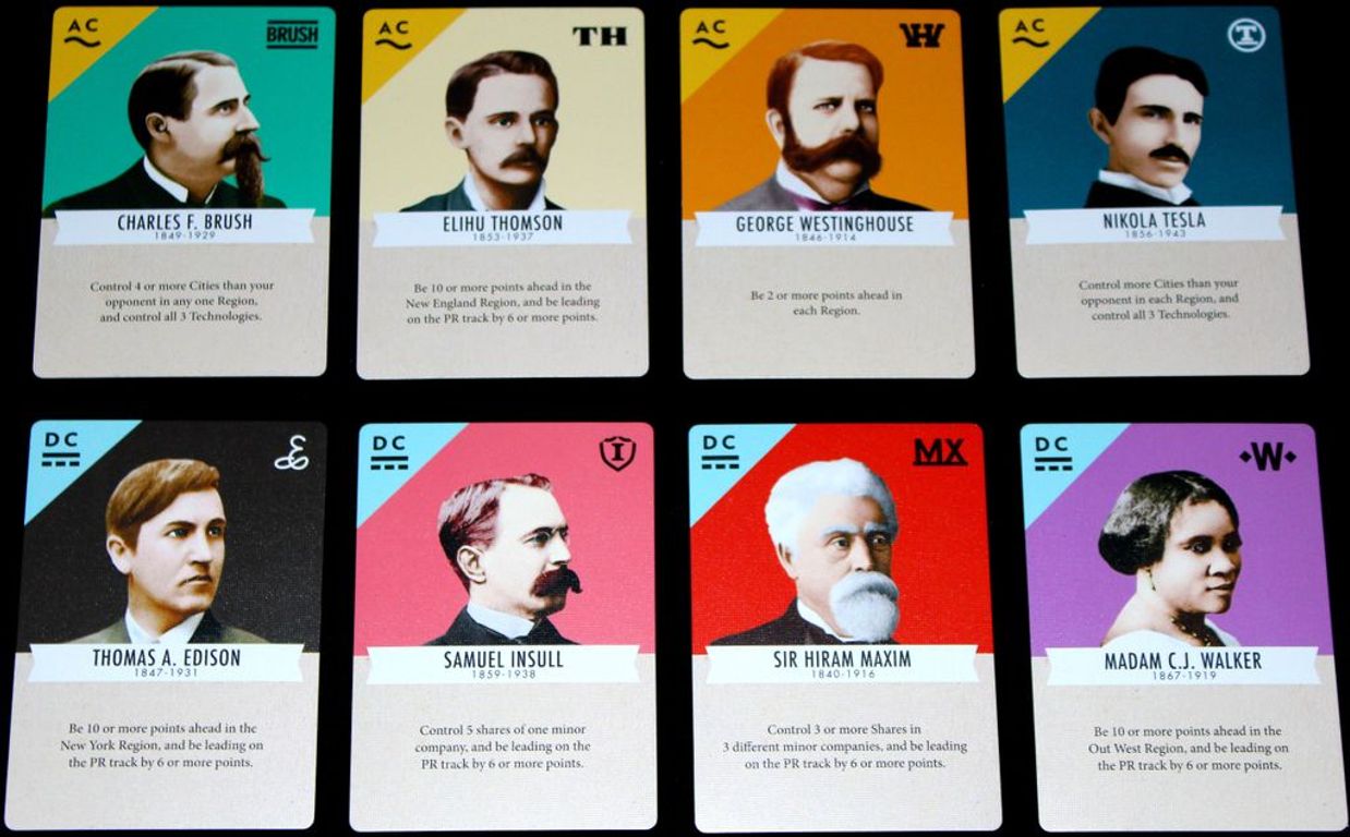 Tesla vs. Edison: Duel cartes