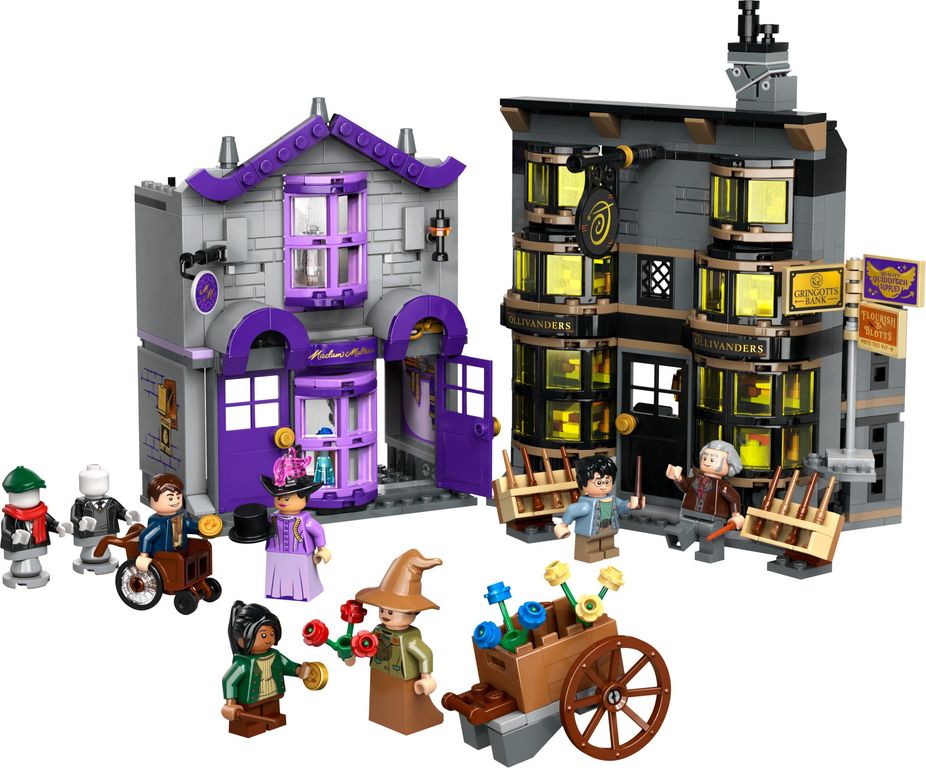 LEGO® Harry Potter™ Ollivanders y Túnicas de Madame Malkin partes