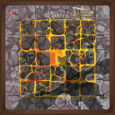 Kingdomino: 2 playmats lava theme