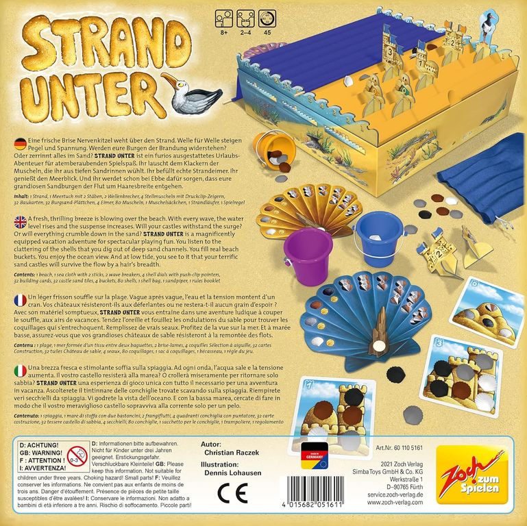 Strand unter back of the box