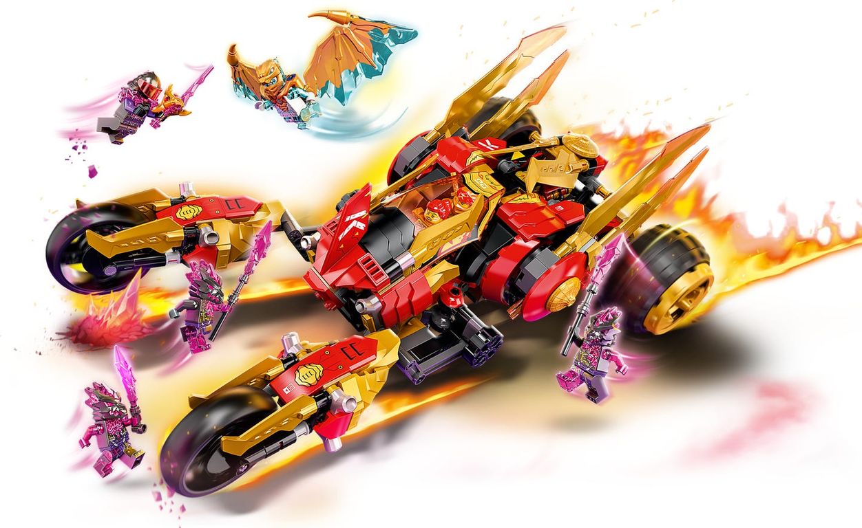 LEGO® Ninjago Kai’s Golden Dragon Raider gameplay