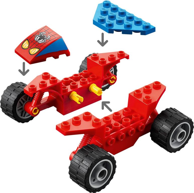 LEGO® Marvel Spider-Man and Sandman Showdown components