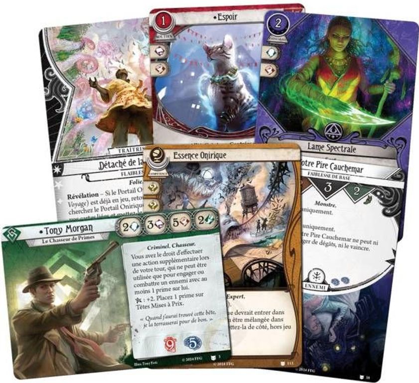 Arkham Horror: El Juego de Cartas – Los Devoradores de Sueños: Expansión de Investigadores cartas