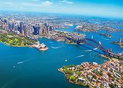 Opera House en Harbour Bridge, Sydney, Australië