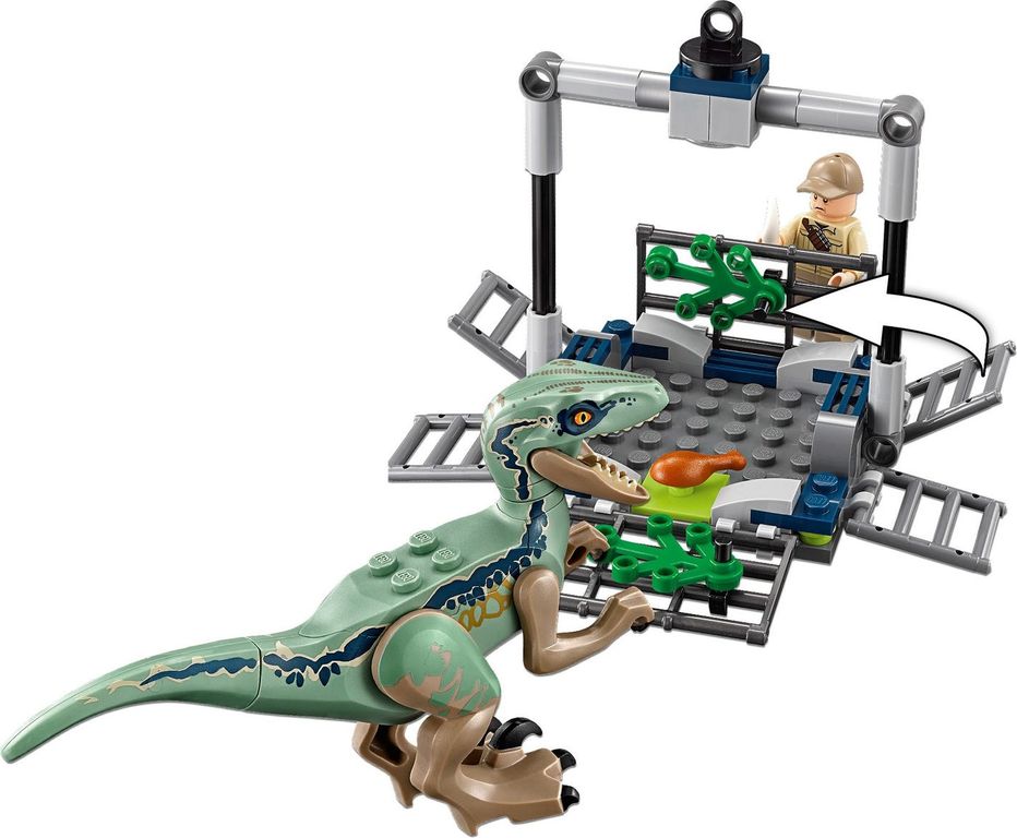 LEGO® Jurassic World Persecución en helicóptero de Blue jugabilidad