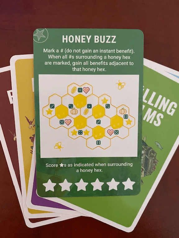 Rolling Realms: Honey Buzz Promo Pack cards