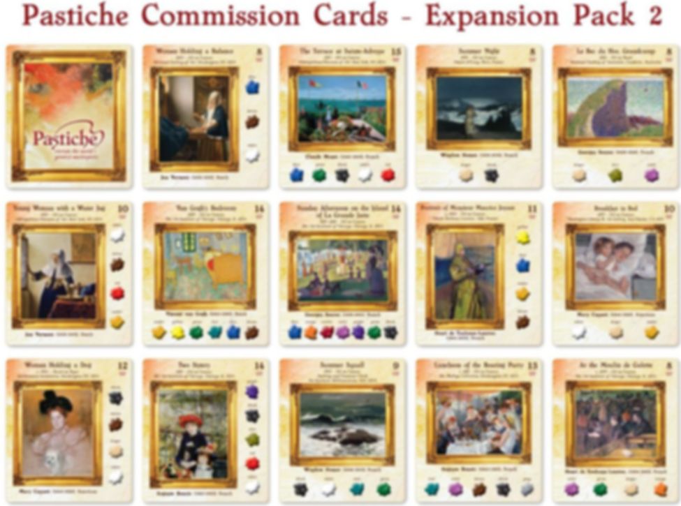 Pastiche: Expansion Pack #2 kaarten