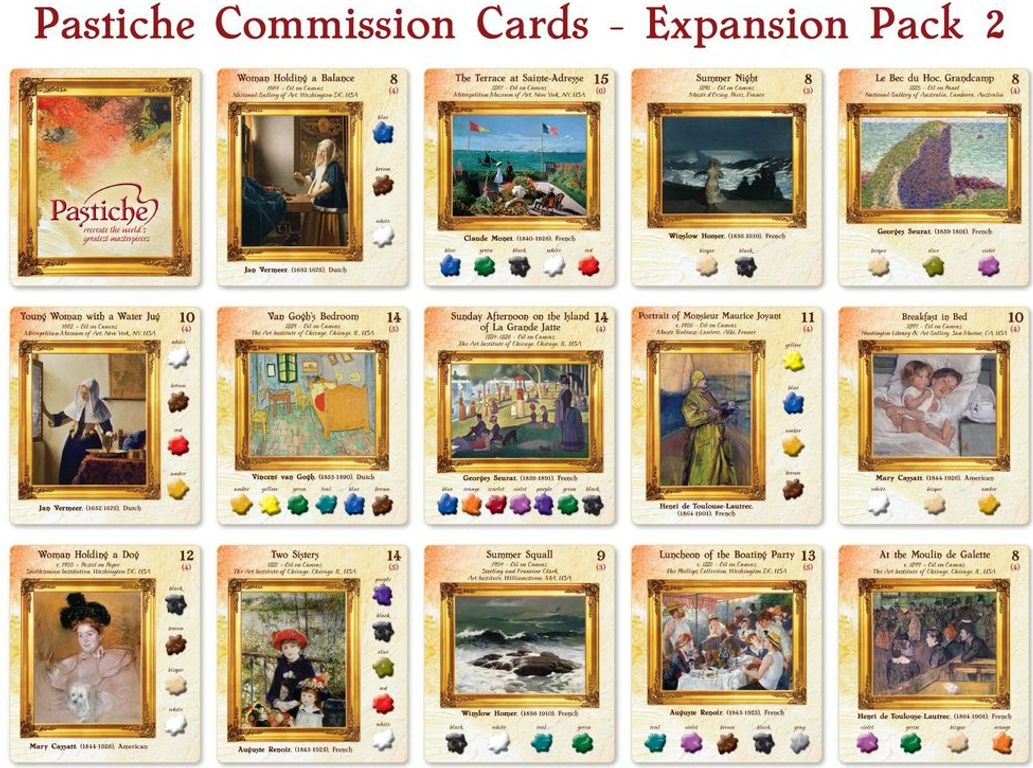 Pastiche: Expansion Pack #2 kaarten