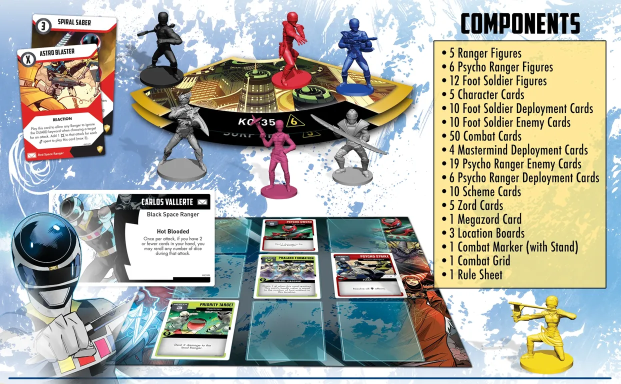 Power Rangers: Heroes of the Grid – Rise of the Psycho Rangers components