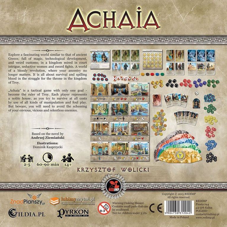 Achaia rückseite der box