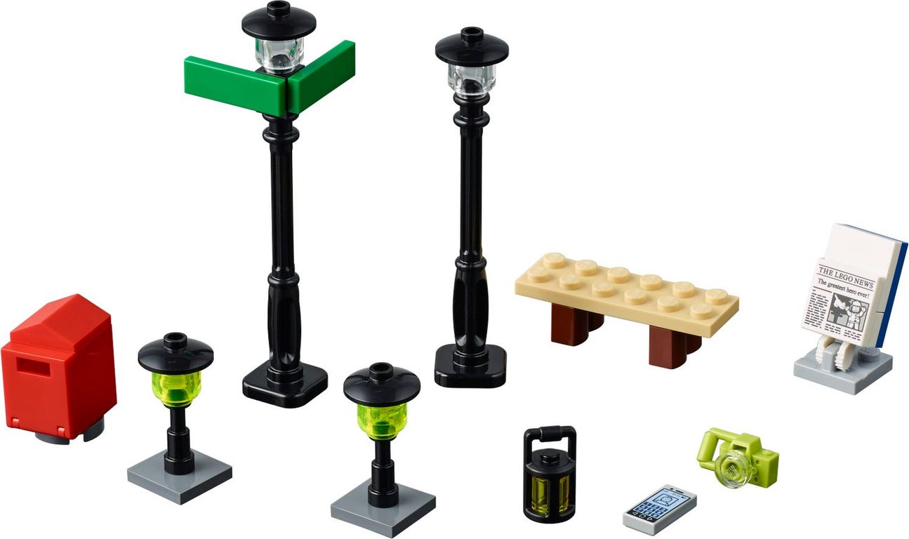 LEGO® Xtra Straatlantaarns componenten