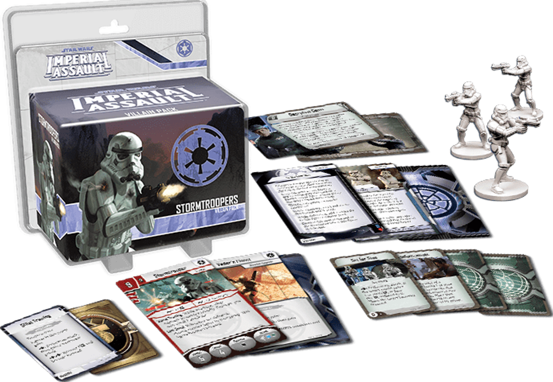 Star Wars: Imperial Assault – Stormtroopers Villain Pack componenten