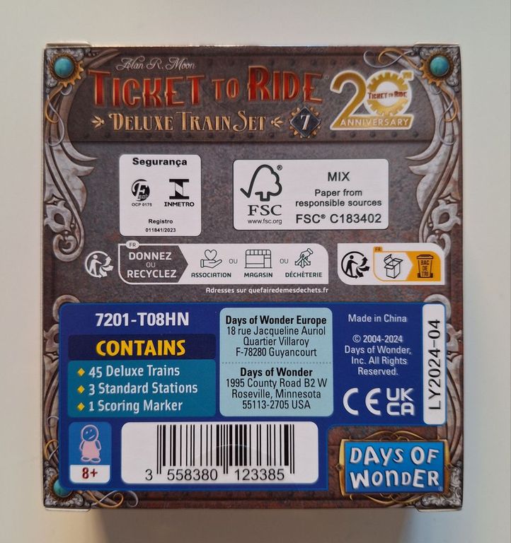 Ticket to Ride: Deluxe Train Set – 20th Anniversary torna a scatola